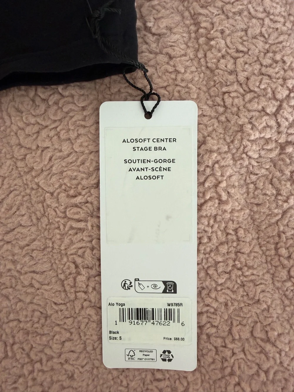 Alosoft Center Stage Bra Black